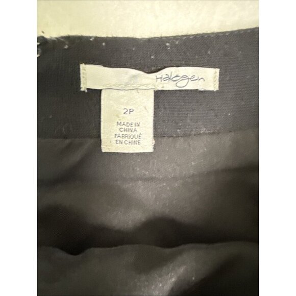 Halogen pencil skirt Size 2P Office/Night Out Black Great Shape - Picture 5 of 9